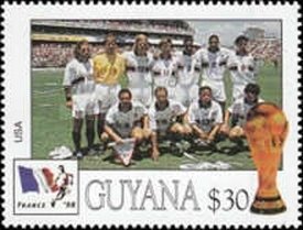 Stamp, United States, Guyana,  , Football (Soccer)
