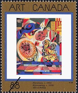Stamp, Floraison, Canada,  , Paintings