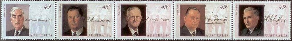 Se-tenant, WWII Australian Prime Ministers, Australia,  , Politicians