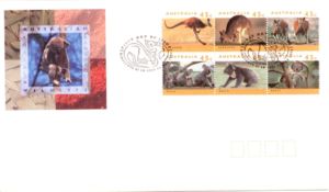 First Day Cover, Koalas and Kangaroos, Australia,  , Animals (Fauna)