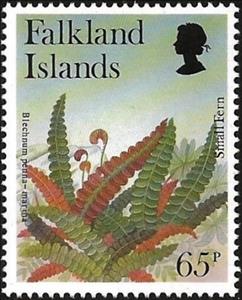Stamp, Small fern , Falkland Islands,  , Plants (Flora)