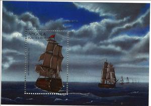 Souvenir Sheet, HMS Tremendous, Angola,  