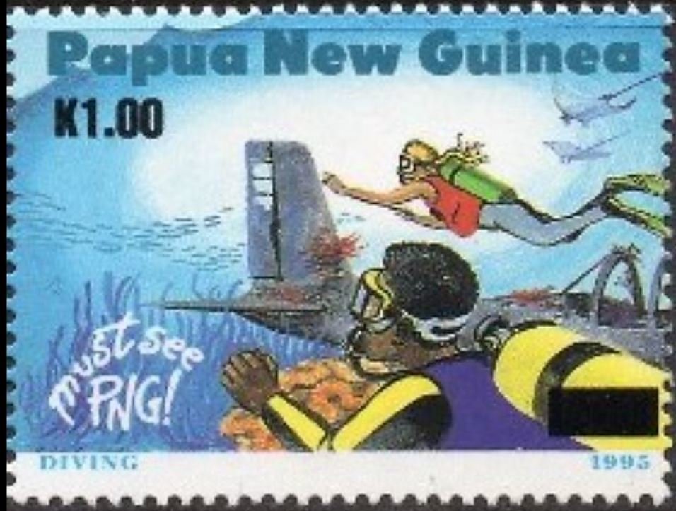 Divers, sunken plane