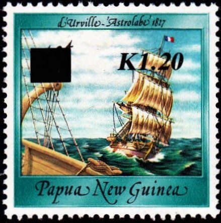 L'Astrolabe (d'Urville, 1827) - overprint