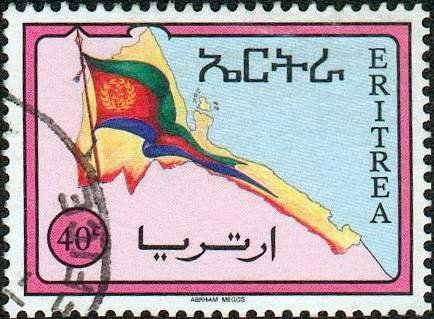 Eritrean Flag and Map