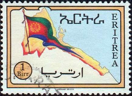 Eritrean Flag and Map