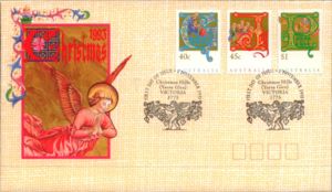 First Day Cover, Paintings from National Gallery of Victoria, Australia,  , Christmas