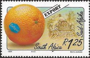 Stamp, Oranges, South Africa,  , Fruits