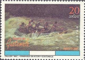 Stamp, Rafting, Guatemala,  , Tourism, Aquatic Sports, Rafting