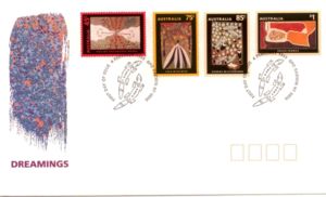 First Day Cover, Paintings by Aboriginal Artist Albert Namatjira, Australia,  , Paintings, Art