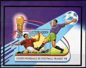 Souvenir Sheet, Game scene, Benin,  , Sport, Football (Soccer)