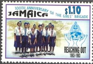 Stamp, Members, Jamaica,  , Scouting, Children