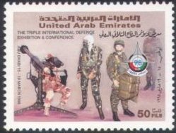 Combat soldiers in protective gear