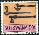 Stamp, Axes, Botswana,  , Weapons