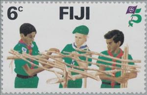 Stamp, Building, Fiji,  