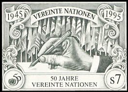 Stamp, U.n.o., UNO Vienna,  , Hands