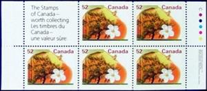 Booklet Pane, Gravenstein Apple, Canada,  , Trees, Flowers, Fruits, Plants (Flora)