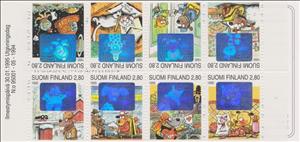 Booklet, Friendship, Finland,  , Cartoons, Holograms