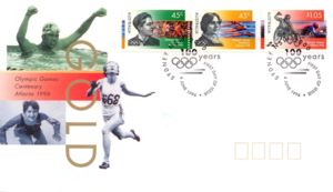 First Day Cover, Australia's first men and women's gold medal winners, Australia,  , Olympic Games