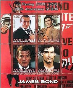 Souvenir Sheet, Ian Fleming - I., Cinderellas,  , film, Actors