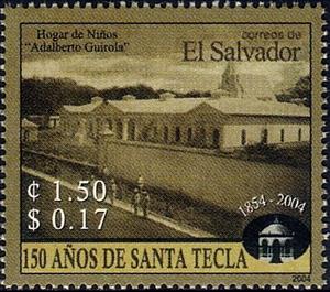 Stamp, City views, El Salvador,  