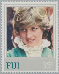 Stamp, Princess Diana, Fiji,  