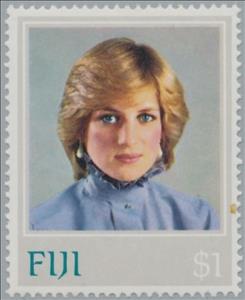 Stamp, Portrait, Fiji,  