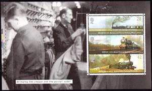 Booklet Pane, Bringing the Cheque and the Postal Order, United Kingdom of Great Britain & Northern Ireland,  , Railways, Locomotives