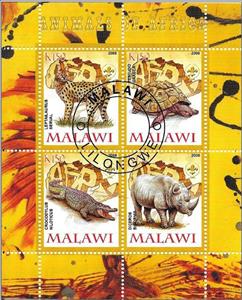 Souvenir Sheet, Animals of Africa - I., Cinderellas,  , Animals (Fauna)