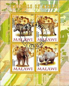 Souvenir Sheet, Animals of Africa - II., Cinderellas,  , Animals (Fauna)