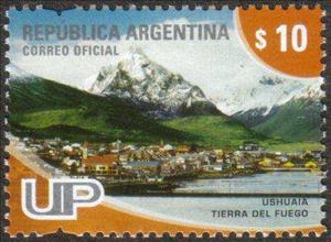Stamp, Ushuaia Tierra del Fuego, Argentina,  , Landscapes, Mountains, Coastal Areas, Townscapes / City Views