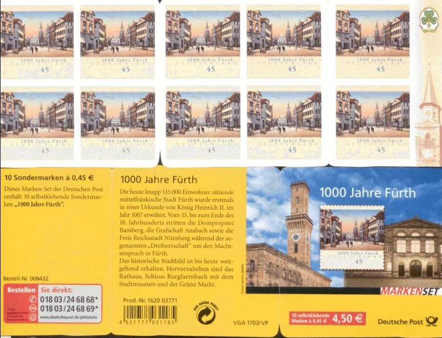 Booklet 1000 Year Fürth