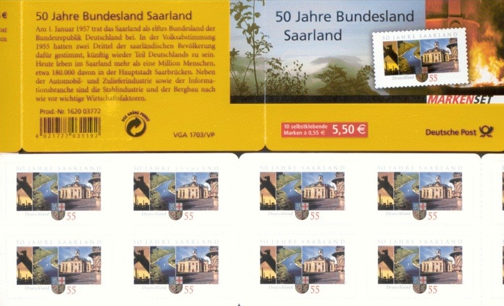 Booklet 50 years Saarland