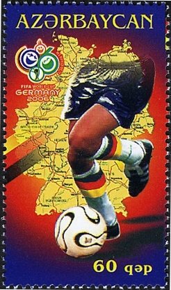Stamp, Game Scenes, Azerbaijan,  , Sport, Football (Soccer)