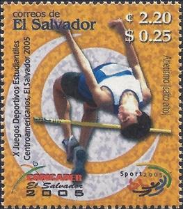 Stamp, Highjump, El Salvador,  