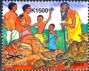 African Legends Stamp of Year 2000 - Surchaged