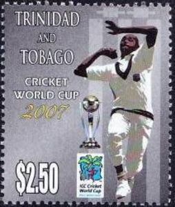 Cricket World Cup emblem and Bowler