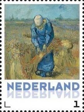 Vincent van Gogh: Peasant woman binding sheaves