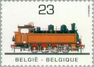 Stamp, Trains, Belgium,  , Railways