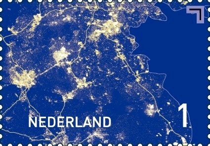 Stamp, The enlightened stamp by Daan Roosegaarde, Netherlands,  