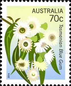 Stamp, Tasmanian Blue Gum, Australia,  , Trees