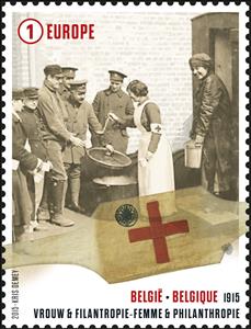 Stamp, Distribution of Soup, Belgium,  