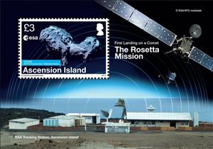 Souvenir Sheet, Space robot, Ascension Island,  , Outer Space