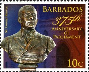 Stamp, Sir Conrad Reeves, Barbados,  