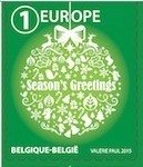 Stamp, Season's Greetings Europe Top imperforated, Belgium,  , Christmas