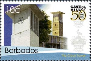 Stamp, The Clock Tower, Barbados,  