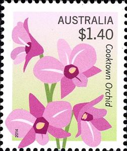 Stamp, Cooktown orchid, Australia,  , Orchids