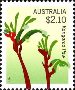 Stamp, Kangaroo paw, Australia,  , Flowers