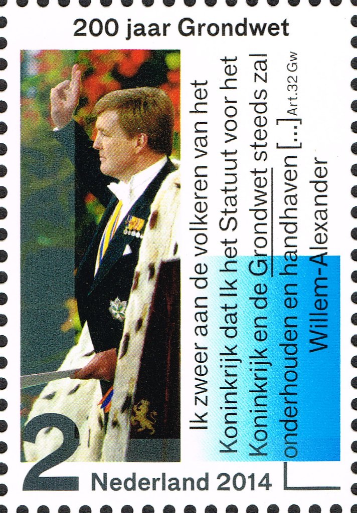 King William Alexander taking oath on 30 April 2013