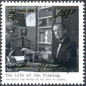 Stamp, Creator of James Bond, Alderney,  , Authors